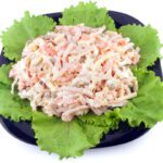 fresh salad with mayonnaise